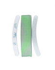 12 pack of grey banana nail files, vertical, front has Iridesi brand markings. Green center.