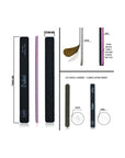 Professional Nail Files, Black Grit, Color Coded Center, Washable, Serrated Edges, 50 Packs