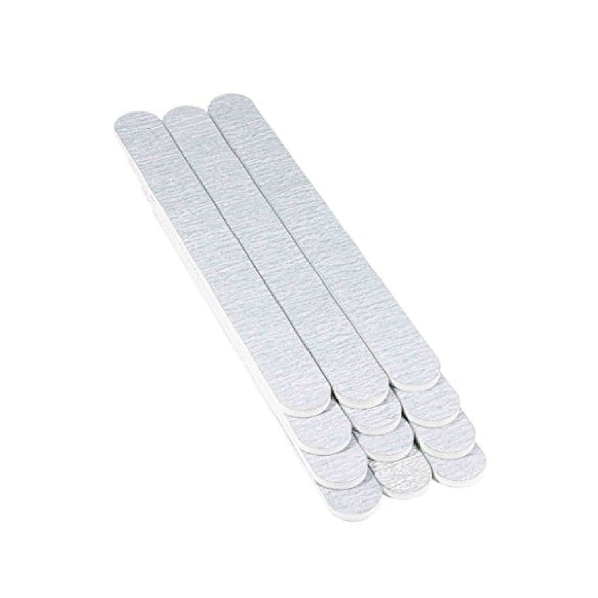zebra nail files 12 pack, white center, white background.