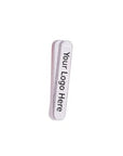 two mini nail files stacked on top of each other with the text "your logo here" in the middle of the nail file.