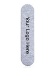 one mini zebra nail file on a white background with the text "your logo here" in the center of the grey nail file