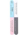 four way nail file and buffer front and back side with writing