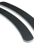 two black grit, banana nail files, white center