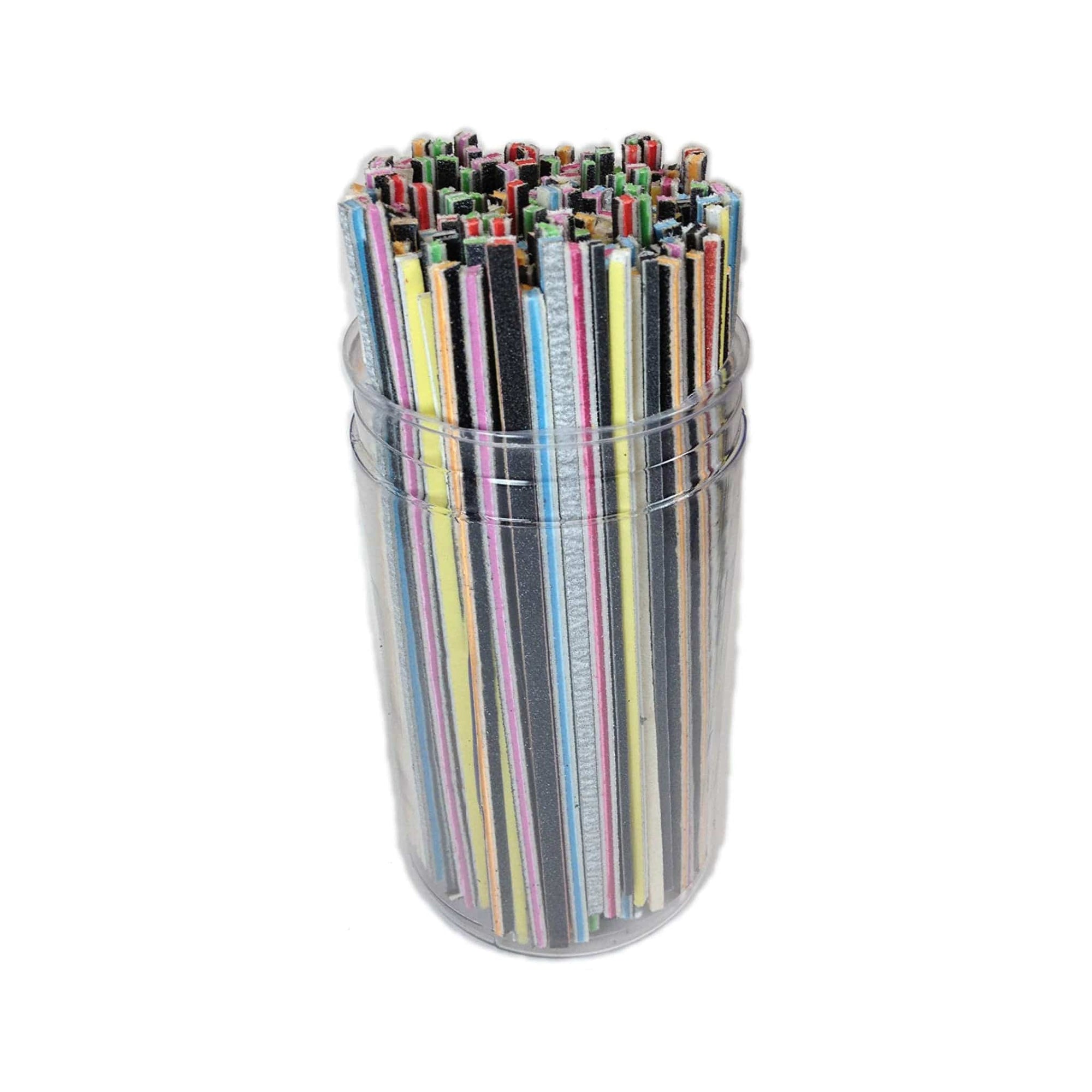 sanding sticks or twigs 100 bundle in a clear plastic bucket