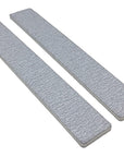 Two jumb zebra nail files, white center, white background