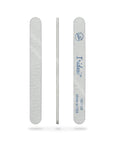Iridesi zebra nail files showing back, side and front view. White background