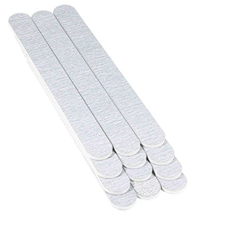 zebra nail files 12 pack, white center, white background.