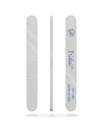 Iridesi zebra nail files showing back, side and front view. White background
