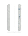 Iridesi zebra nail files showing back, side and front view. White background