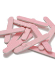 mini pink Iridesi nail files, 3.5 inches long, 1/2 inch wide, Iridesi printed logo, name and grit. White background.