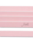 mini pink Iridesi nail files, 3.5 inches long, 1/2 inch wide, Iridesi printed logo, name and grit. White background.