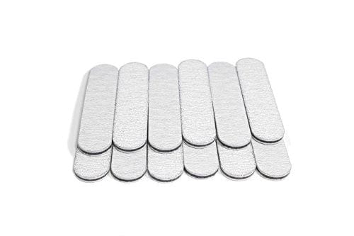 Mini Gray Nail File, 100/180 Zebra Salon Board, 3.5 Inches Long By .75 Inches Wide