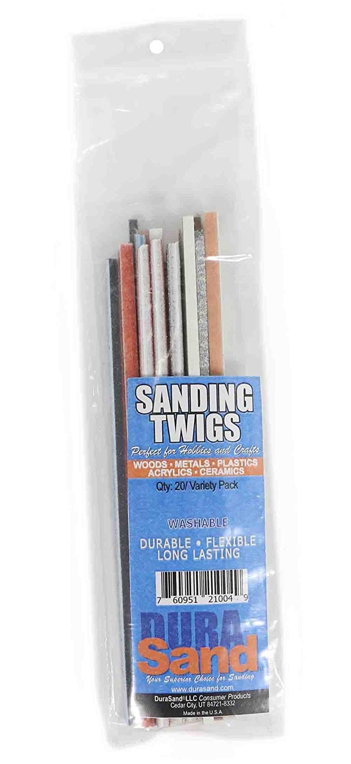 Lijadora manual detallada DuraSand Sanding Twigs, Hobby Craft y modelos