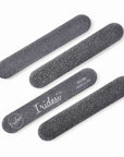 Professional Nail Files Mini Black 100 180 Grit Washable Emery Boards 3.5 inches long by ⅝ inch wide