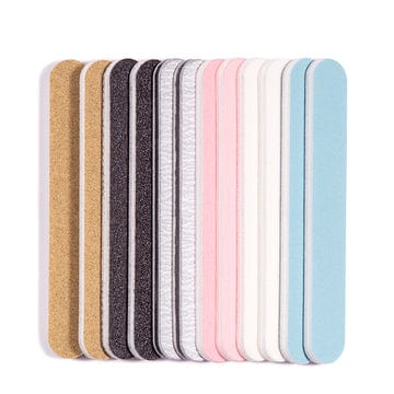 Iridesi Professional Colorful Mini Finger Nail Files Washable Emery Boards 3-1/2 Inches Long 12 Fingernail Files Per Pack