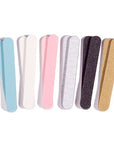 Iridesi Mini limas de uñas profesionales coloridas, tableros de esmeril lavables, 3-1/2 pulgadas de largo, 12 limas de uñas por paquete