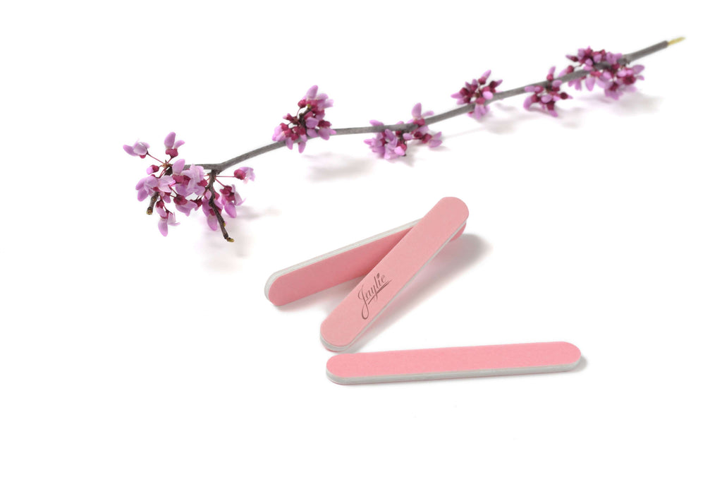 Mini Pink Salon Cushion Board Nail Files 280/320 3.5 Inches Long By 1/2 Inch Wide