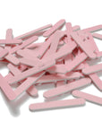 Mini limas de uñas rosadas para salón, 280/320, 3,5 pulgadas de largo por 1/2 pulgada de ancho 
